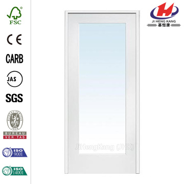 30 in. X 80 in. Vidrio Clásico Transparente 1-Lite Composite Prehung Interior French Door